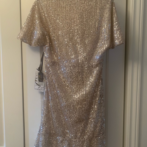 Brand new with tags! Gold sequin dress - Picture 4 of 7